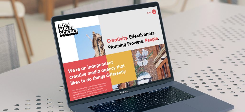 A fresh online look for Love Sugar Science – Manchester’s new creative Media Agency