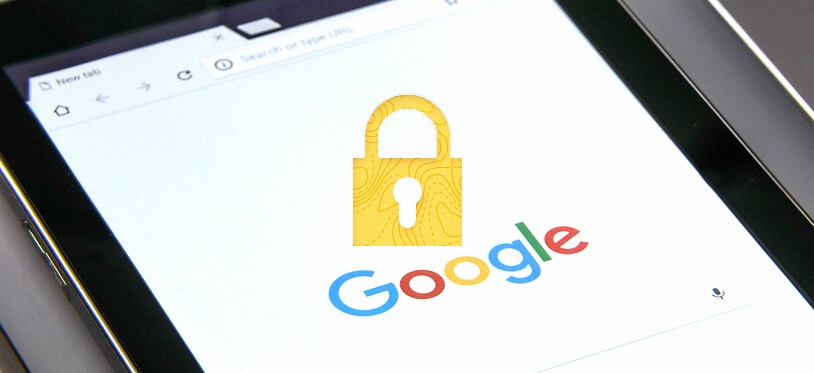 google secure search with clock icon