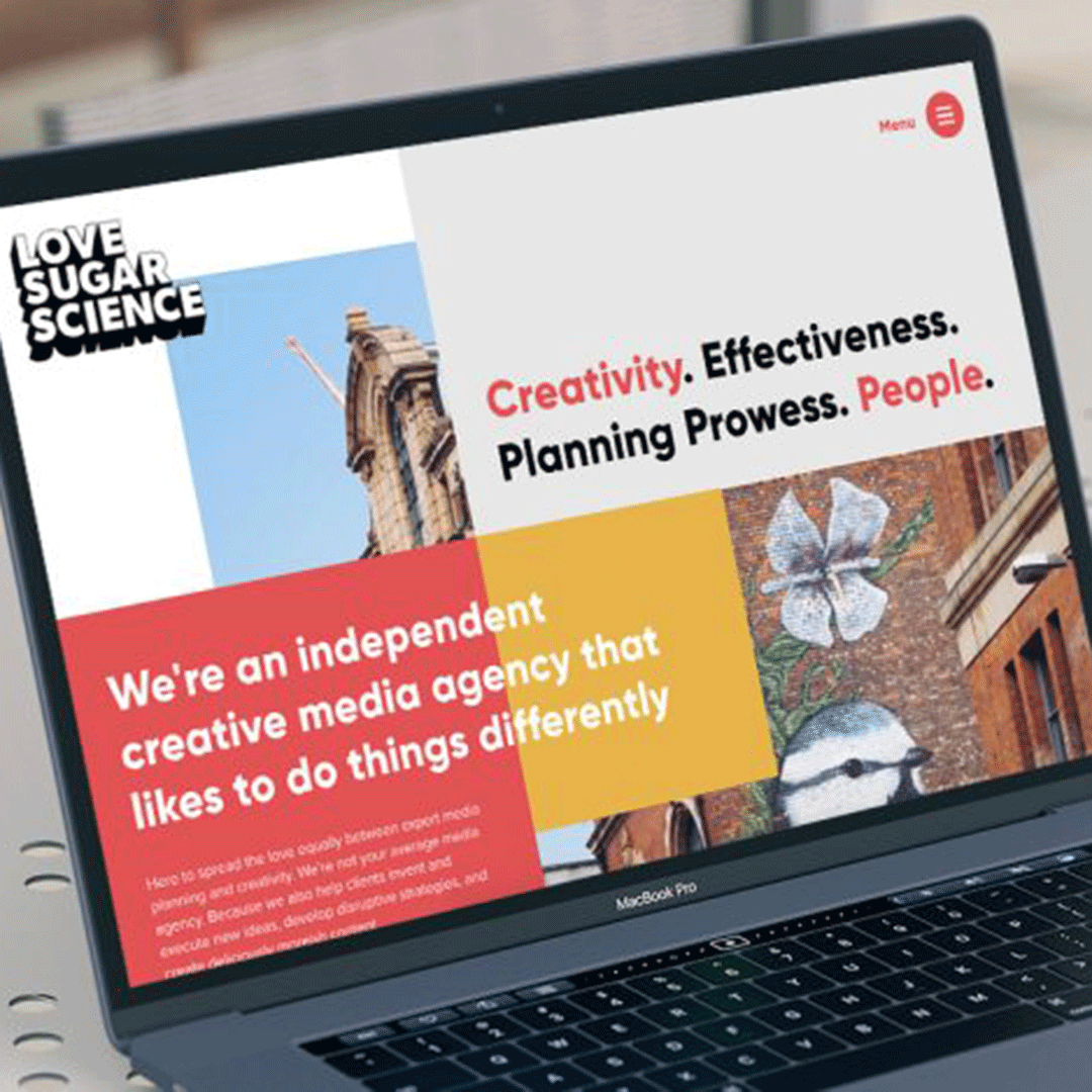 A fresh online look for Love Sugar Science – Manchester’s new creative Media Agency