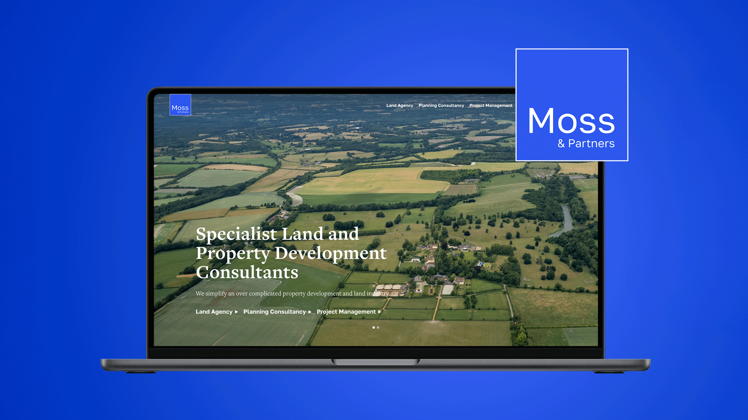 Moss & Partners – Full Branding and Bespoke Web Design Service
