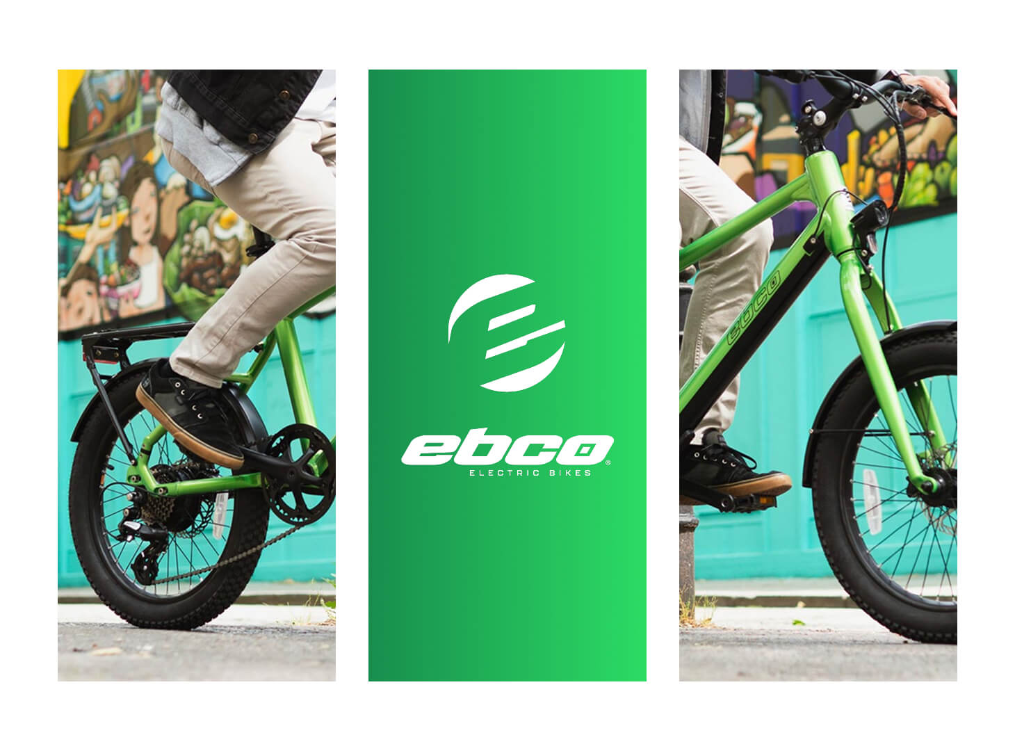 Collage of EBCO branding and website designed by Above Digital