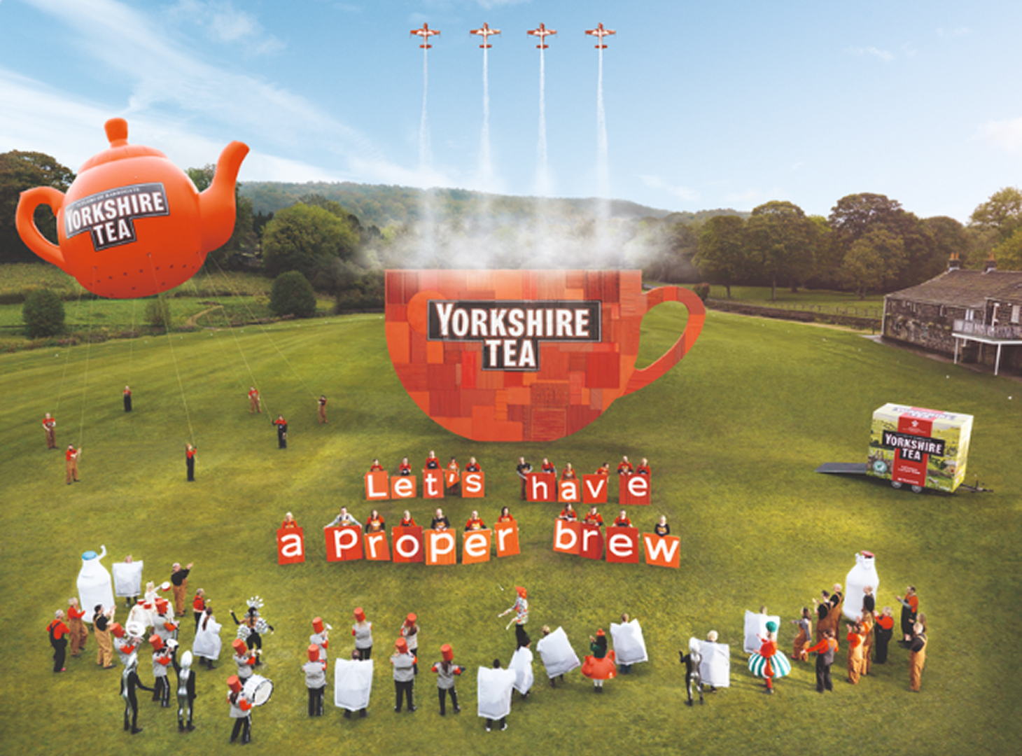 Advertising material for Yorkshire Tea created by Goodstuff