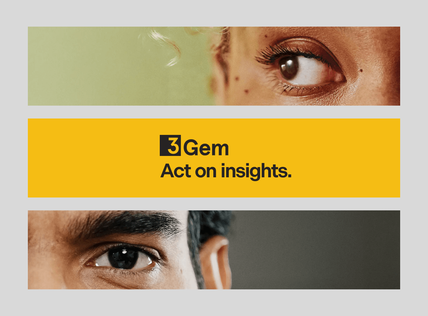 Collage of 3Gem branding and website designed by Above Digital