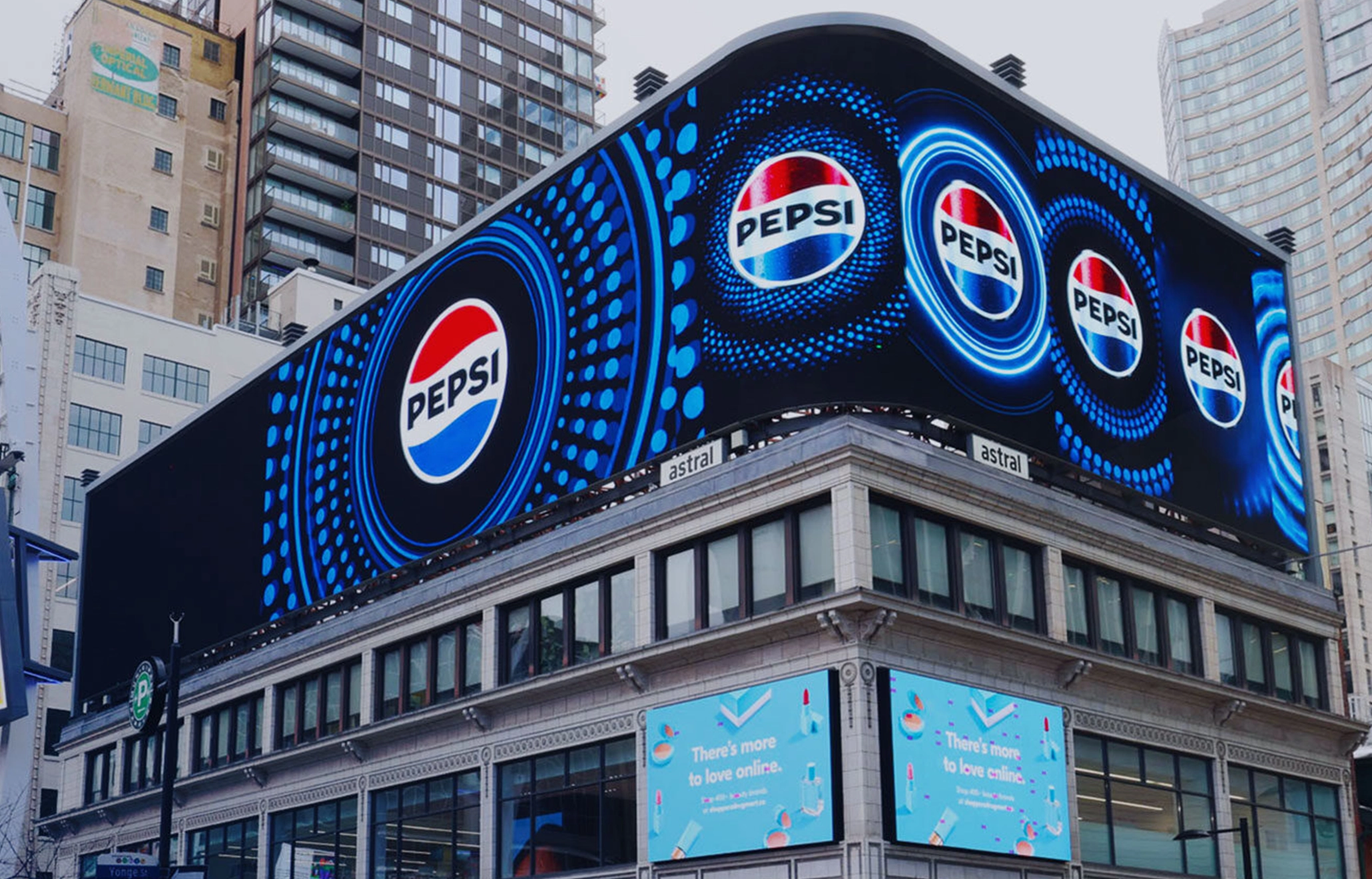 A sleek digital thumbnail for Talon, featuring bold white typography against a dark background, showcasing a high-end Out-of-Home media brand.